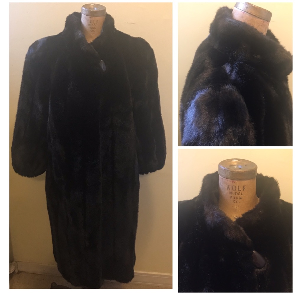 Vintage Faux Mink Coat